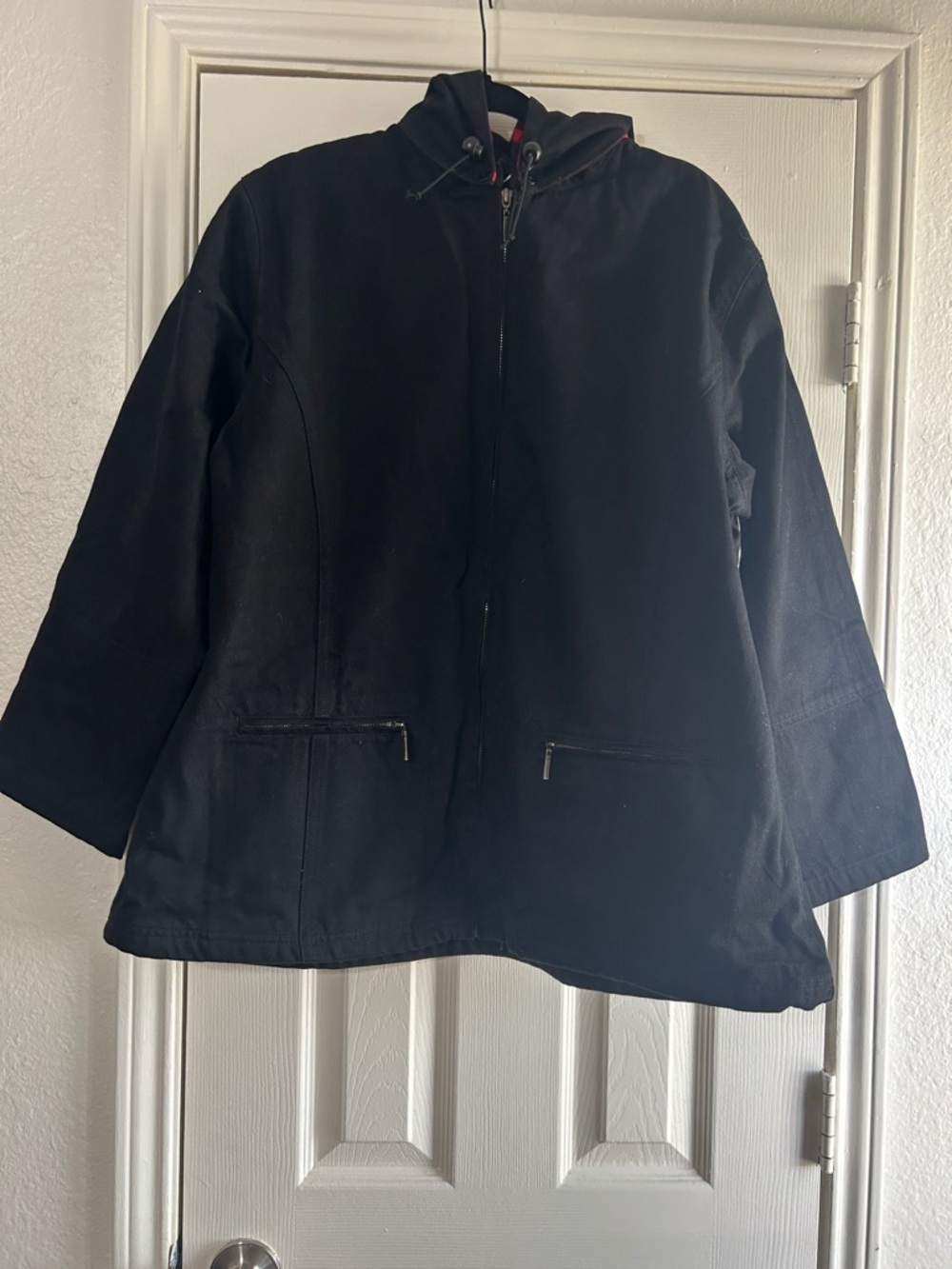 NorthStyle Black Hooded Jean Jacket